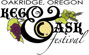 Oakridge, Oregon Keg & Cask Festival logo