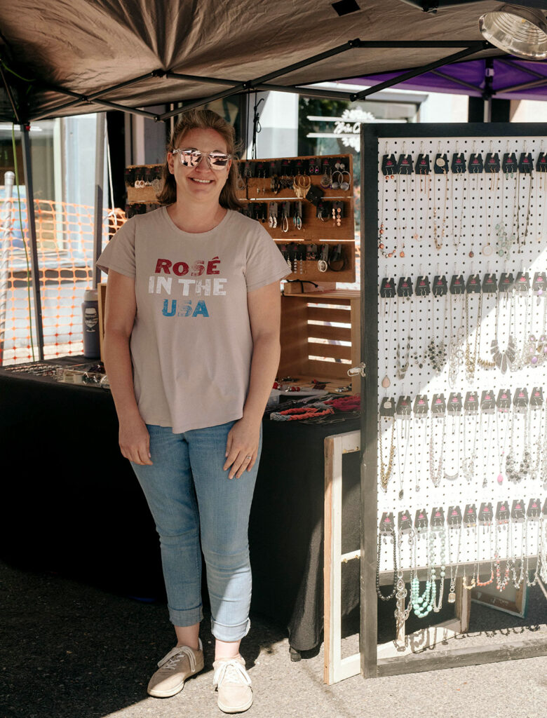 Oakridge Oregon Keg & Cask Festival: non-food vendor - jewelry, necklaces